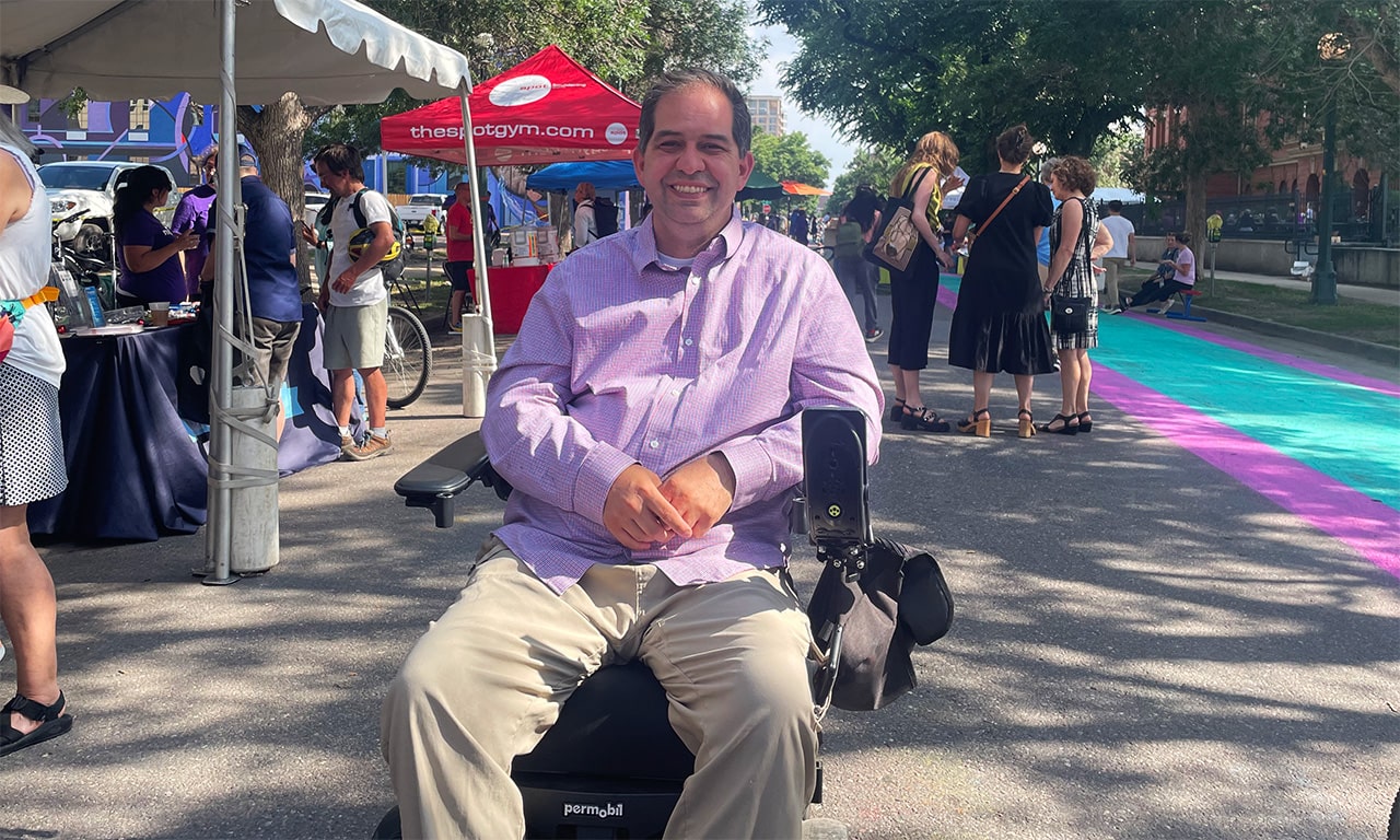 Chris on Ride to Work day