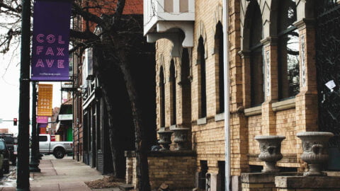 residential facades close to Colfax Avenue