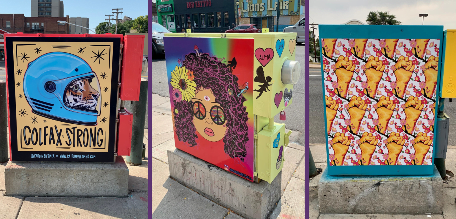 Examples of painted power boxes
