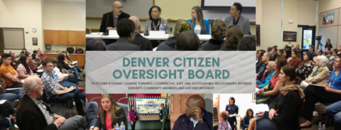 Denver Citizen Oversight Board Banner with slogan